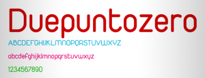 duepuntozero-font