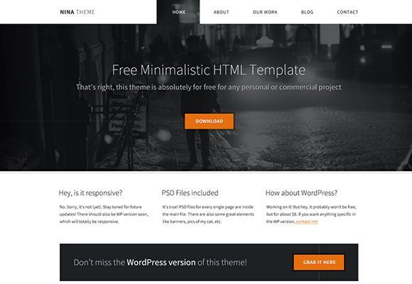 nina-free-html-minimal-template