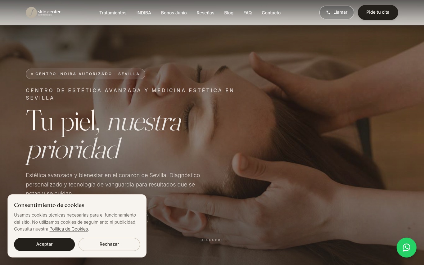 Web skincenter.es